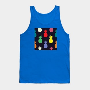 Colorful Pineapple Fruit Pattern Tank Top